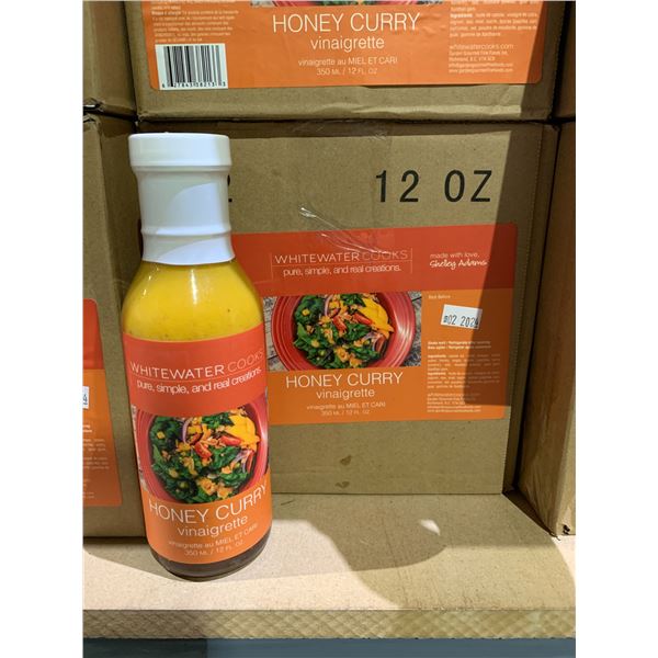 CASE OF WHITE WATER COOKS HONEY CURRY VINAIGRETTE DRESSING (12 BOTTLES PER CASE)