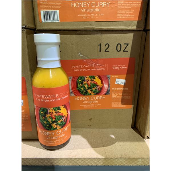 CASE OF WHITE WATER COOKS HONEY CURRY VINAIGRETTE DRESSING (12 BOTTLES PER CASE)