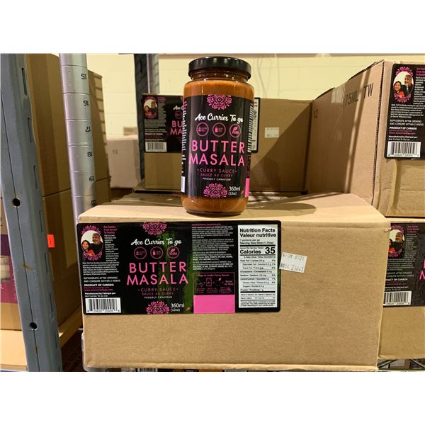 CASE OF ACE CURRIES TO GO BUTTER MASALA CURRY SAUCE (12 JARS PER CASE)