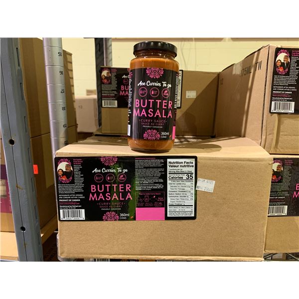 CASE OF ACE CURRIES TO GO BUTTER MASALA CURRY SAUCE (12 JARS PER CASE)