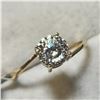 Image 2 : 10K YELLOW GOLD MOISSANITE(1CT)  RING (SIZE 6.75) (WEIGHT 1.43G)