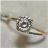 Image 3 : 10K YELLOW GOLD MOISSANITE(1CT)  RING (SIZE 6.75) (WEIGHT 1.43G)