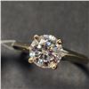 Image 2 : 10K YELLOW GOLD WHITE MOISSANITE(1CT)  RING (SIZE 5.5) (WEIGHT 1.73G)