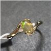 Image 2 : 10K YELLOW GOLD OPAL(1CT) DIAMOND(0.02CT)  RING (SIZE 7) (WEIGHT 1.46G)