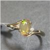 Image 3 : 10K YELLOW GOLD OPAL(1CT) DIAMOND(0.02CT)  RING (SIZE 7) (WEIGHT 1.46G)