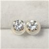 Image 1 : 14K YELLOW GOLD CUBIC ZIRCONIA  EARRINGS