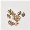 Image 1 : 10K YELLOW GOLD 0.72G PACK OF 12  EARRING BACKS