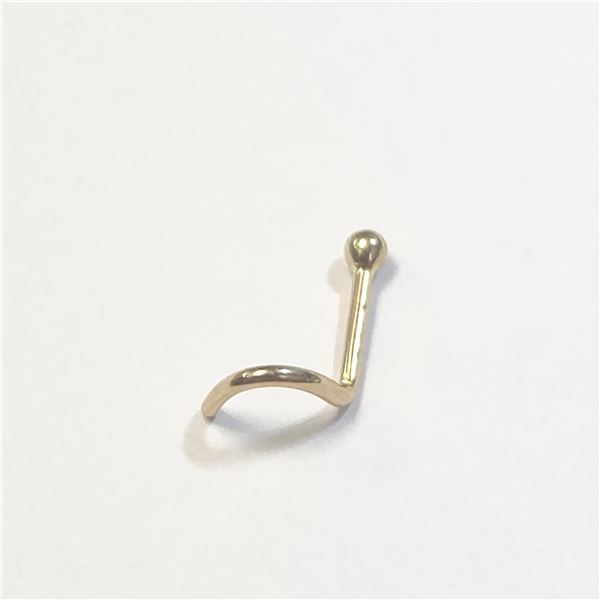 14K YELLOW GOLD 0.14G  NOSE PIN