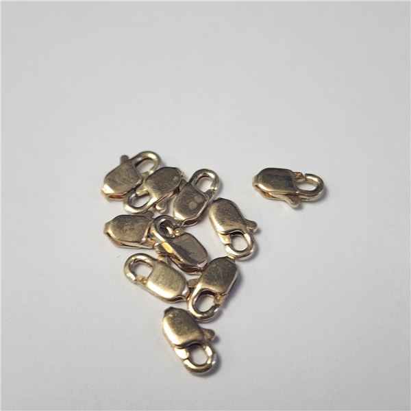 14K GOLD FILLED PACK OF 10  LOBSTER CLASP (~WEIGHT 2.1G)