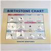 Image 1 : GENUINE BIRTHSTONE CHART