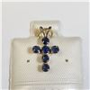 Image 1 : 10K YELLOW GOLD SAPPHIRE(0.54CT)  PENDANT