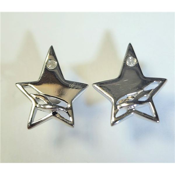 SILVER STAR   EARRINGS