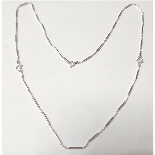 SILVER 20"  NECKLACE