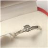 Image 2 : 14K WHITE GOLD DIAMOND(0.25CT)  RING (SIZE 6) (WEIGHT 1.17G)