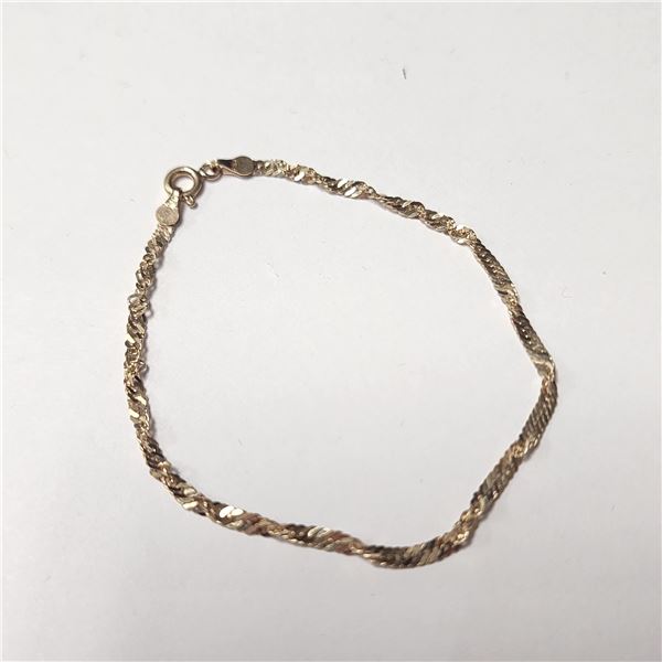 14K YELLOW GOLD 1.2G 7"  BRACELET