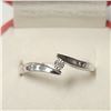 Image 1 : 10K WHITE GOLD DIAMOND  RING (WEIGHT 1.2G) SIZE 7.25