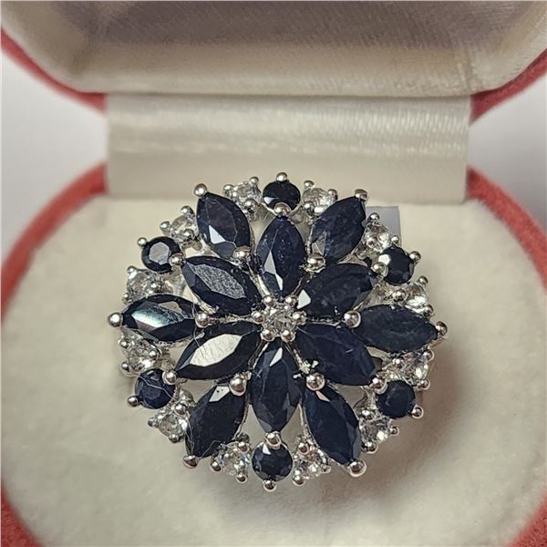 SILVER SAPPHIRE(2.85CT)  RING