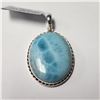 Image 1 : SILVER TURQUOISE(15.5CT)  PENDANT (WEIGHT 10.9G)