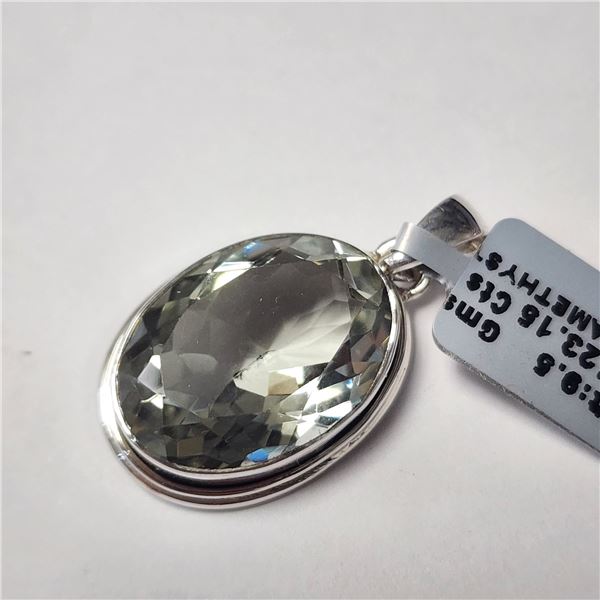 SILVER GREEN AMETHYST(23.15CT)  PENDANT