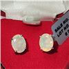 Image 1 : SILVER GENUINE OPAL 9X7MM  EARRINGS