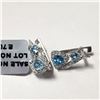 Image 1 : SILVER BLUE TOPAZ  EARRINGS