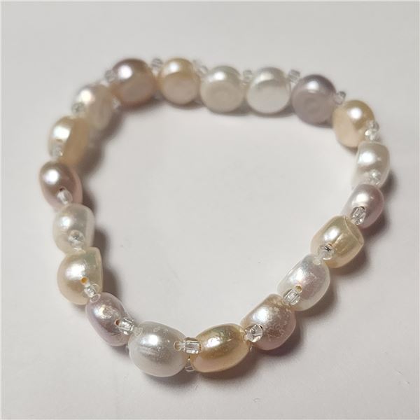 FRESH WATER PEARL FLEXIBLE  BRACELET