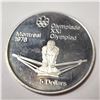 Image 2 : STERLING SILVER OLYMPIA $5  COIN