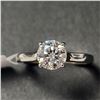 Image 1 : 10K WHITE GOLD WHITE MOISSANITE TEST LIKE DIAMOND LOOKS BETTER(1CT) MOISSANITE(0.02CT)  RING (SIZ...