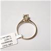 Image 2 : 10K YELLOW GOLD WHITE MOISSANITE TEST LIKE DIAMOND LOOKS BETTER(0.75CT)  RING (SIZE 6.75) (WEIGHT...