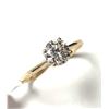 Image 2 : 10K YELLOW GOLD WHITE MOISSANITE TEST LIKE DIAMOND LOOKS BETTER(0.75CT)  RING (SIZE 6.75) (WEIGHT...