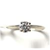 Image 1 : 10K WHITE GOLD WHITE MOISSANITE TEST LIKE DIAMOND LOOKS BETTER(0.5CT)  RING (SIZE 7) (WEIGHT 1.17G)