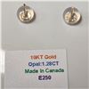 Image 2 : 10K YELLOW GOLD NATURAL OPAL(1.28CT)  EARRINGS (WEIGHT 0.77G)