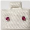 Image 1 : 14K GOLD GENUINE SMALL RUBY   EARRINGS