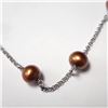 Image 2 : SILVER PEARL 18"  NECKLACE