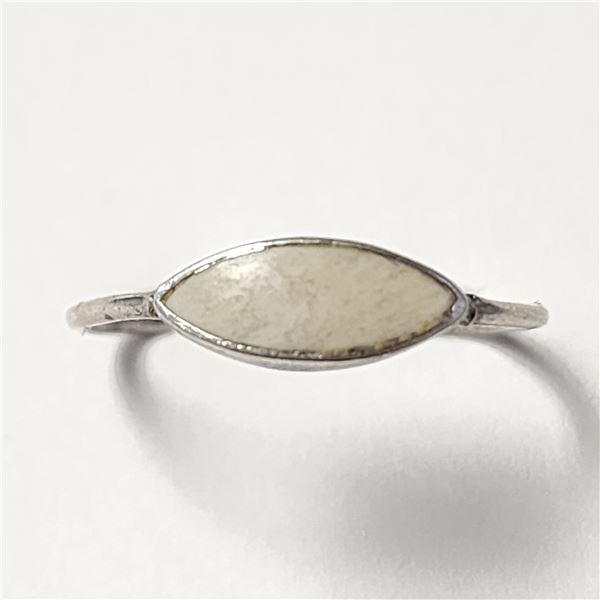 SILVER OPAL  RING SIZE 4.75