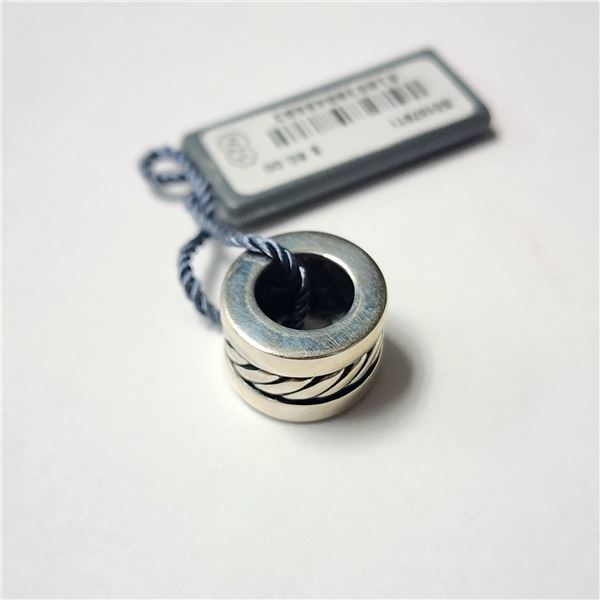 SILVER CURRENCY LABEL  PENDANT