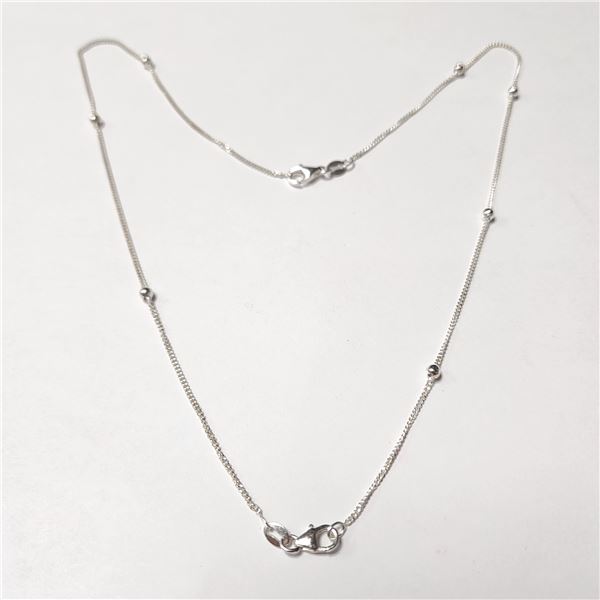 SILVER 18"  NECKLACE