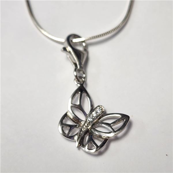 SILVER CZ 16    NECKLACE