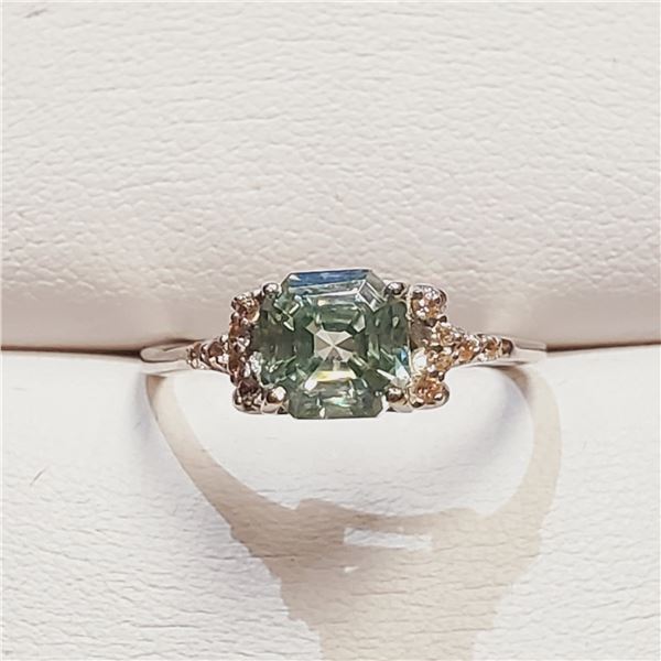 SILVER MOISSANITE(0.95CT) RING SIZE 7