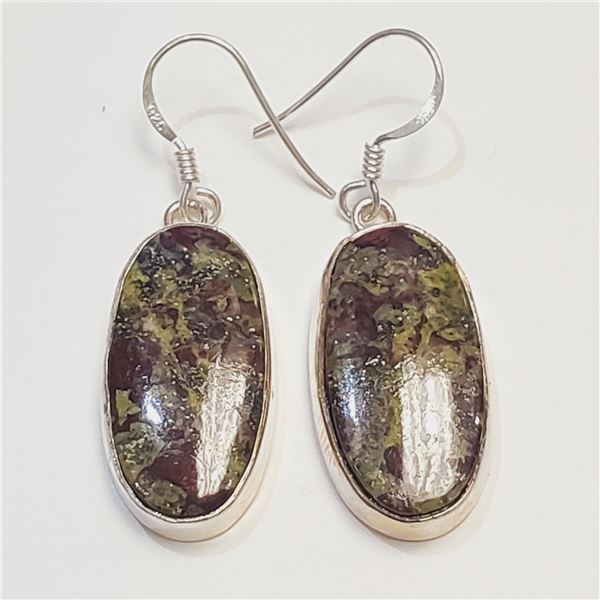 SILVER AGATE(16.25CT) EARRINGS