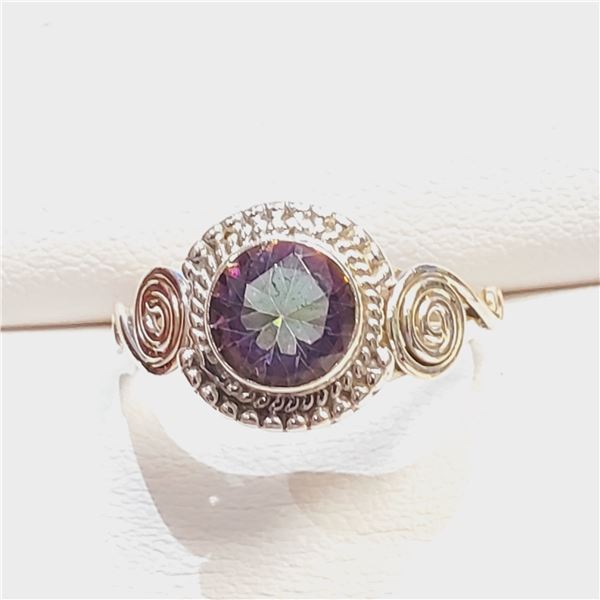 SILVER MYSTIC TOPAZ(1.15CT) RING SIZE 7