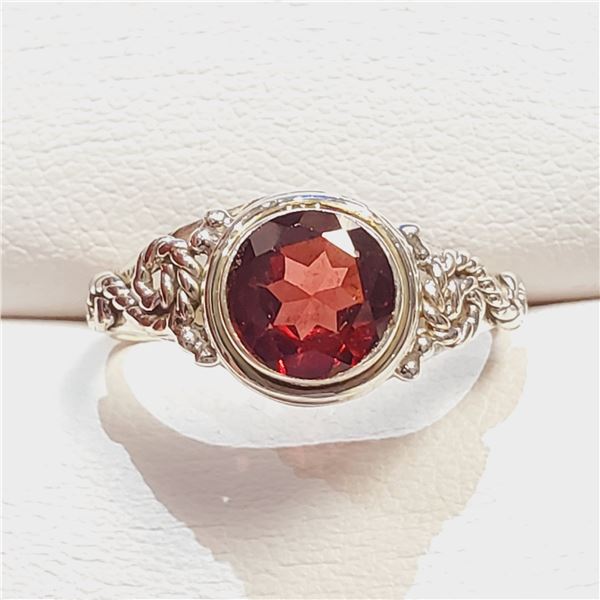 SILVER GARNET(1.1CT) RING SIZE7