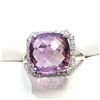 Image 1 : SILVER AMETHYST CZ(5.4CT) RING SIZE 7