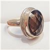 Image 2 : SILVER SMOKEY QUARTZ(8.5CT) RING SIZE 7.