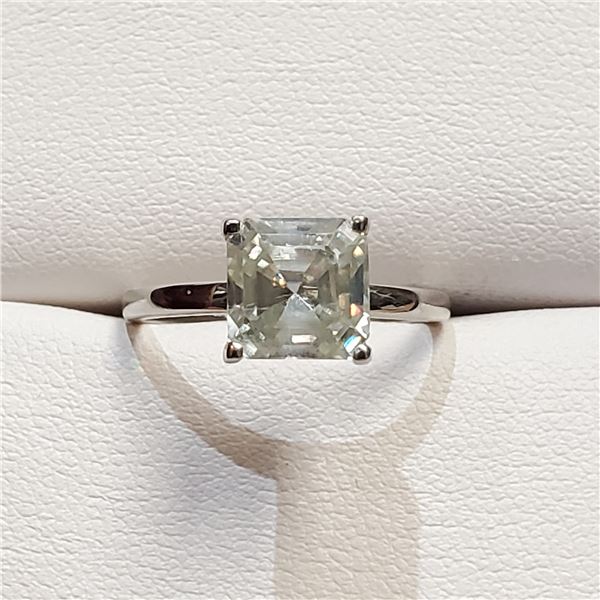 SILVER MOISSANITE(1.35CT) RING SIZE 6.75