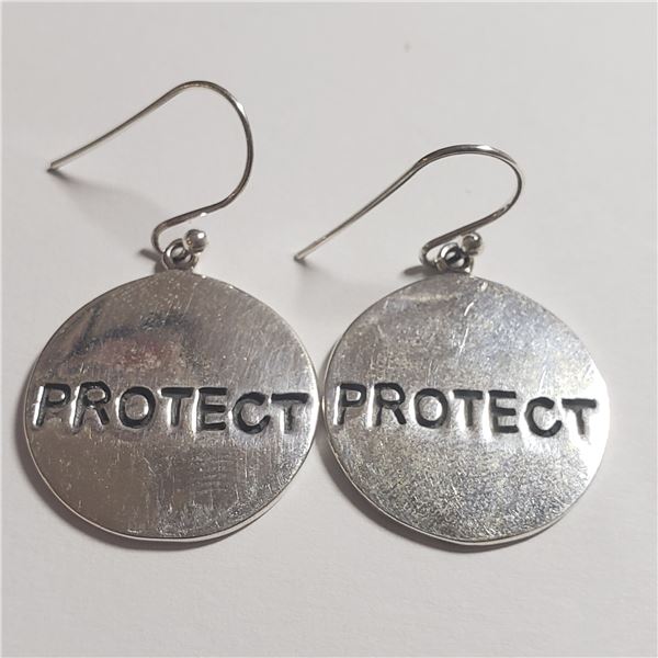 SILVER  EARRINGS (WEIGHT 10.7G)