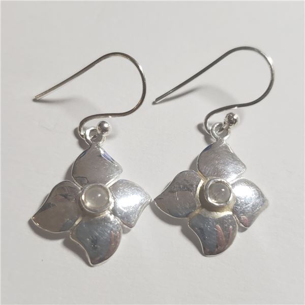 SILVER GEMSTONE  EARRINGS (WEIGHT 3G)