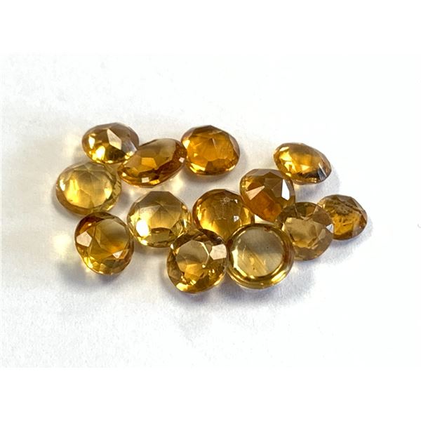 13 ROUND CITRINE 14.75CTS