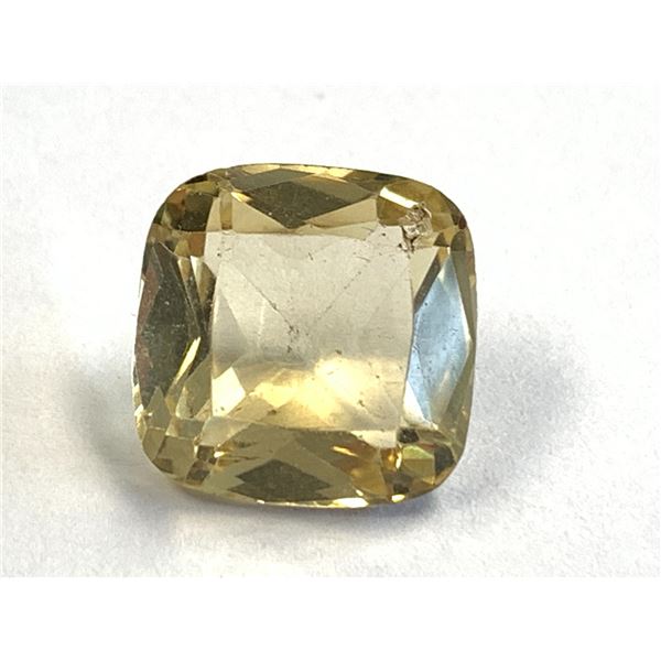 SQUARE EMERALD CUT CITRINE 10.15CTS