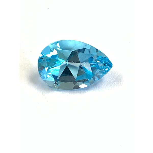 PEAR SHAPED SKY BLUE TOPAZ 6.75CTS